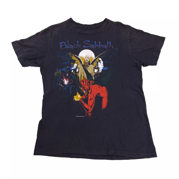 Black Sabbath Born Again Tour 1983 Single Sz Medium rare Ozzy Vtg ORIGINAL Angel